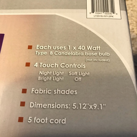 Simple Designs Gemini Mini Touch Lamps 2 Pack - Picture 10 of 10